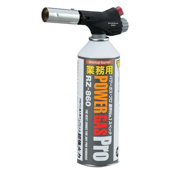 【用途】■寒冷地対応の専用ボンベ（RZ-860）を使用したプロの作業向きパワートーチ。【特長】■極寒地区の屋外でも最大限にパワーを発揮します。■点火直後から逆さ使用が出来、1400℃〜1600℃の強力な集中炎を発する本格派バーナー。【製品仕...