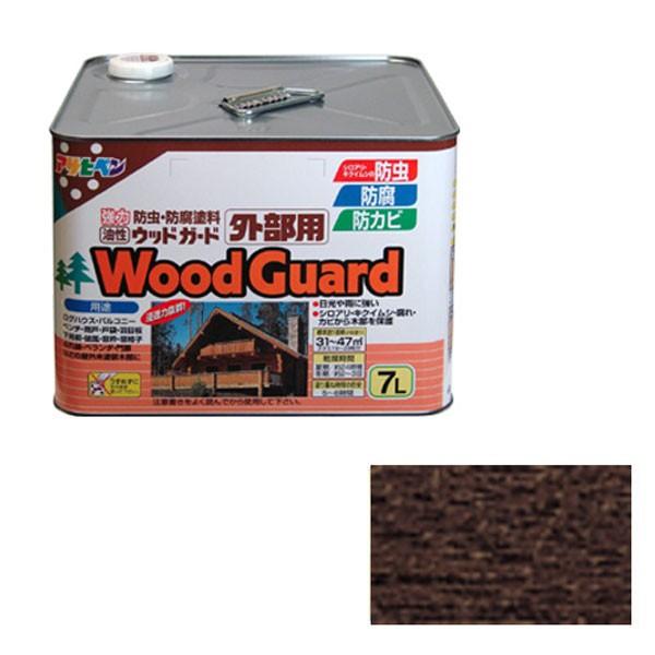 アサヒペン 油性ウッドガード外部用 7L ダークオーク : ものうり アサヒペン 油性ウッドガード外部用 7L ダークオーク : ものうり