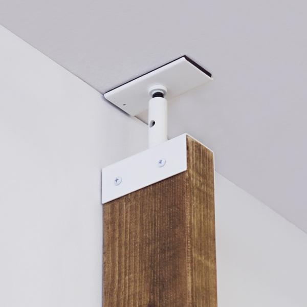 [キーワード]2×4アジャスター アイアン ホワイト DIY ツーバイ材 手軽 ブラケット インテリア 棚 ラック 本棚 靴棚 シェルフ 簡単 棚受 平安伸銅 2×4アジャスター アイアン ホワイト DIY ツーバイ材 手軽 ブラケット イ...