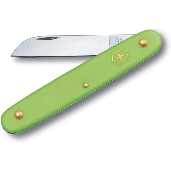 防災グッズ 日本正規品 ビクトリノックス Victorinox フローリストナイフ ストレート グリーン 3.9050.47B1