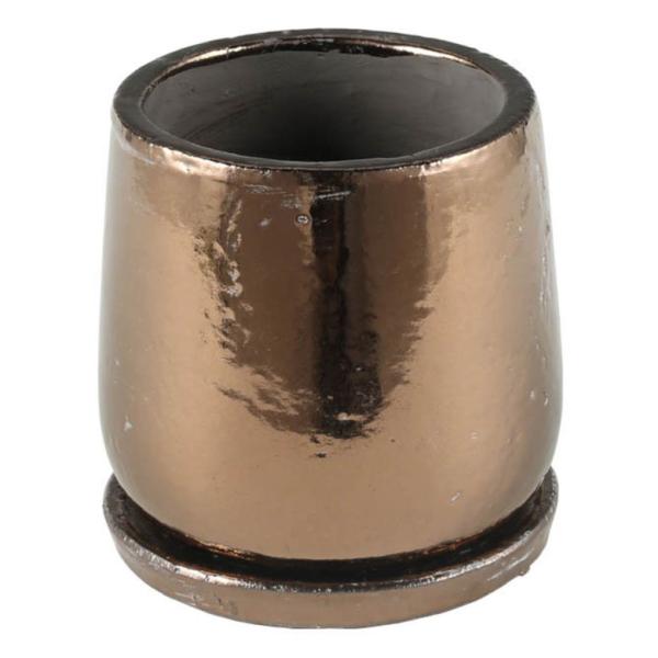 DULTON ダルトン 植木鉢 ラウンドポット M 直径15cm ブロンズ おしゃれ おすすめ アウトドア ゴルフ キャンプ爆買