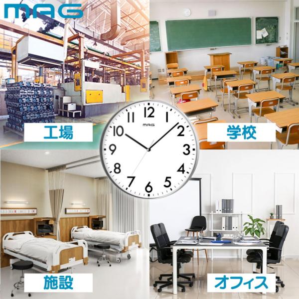 [キーワード]ノア精密 W-802 SM-Z 掛時計レオン 銀メタリック 掛け時計 おすすめ