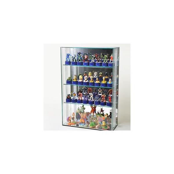 可動棚 壁掛け 】アクリルコレクションケースS /ガラスエッジ /棚板3枚