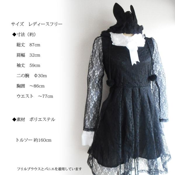 送料無料 うさ耳 ワンピース うさぎ耳 ゴスロリ ゴシックロリータ ドレス 黒兎 ウサギ 原宿系 フード しっぽ 総レース チュール パーティー イベント コスプレ Buyee Buyee 提供一站式最全面最專業現地yahoo Japan拍賣代bid代拍代購服務 Bot Online