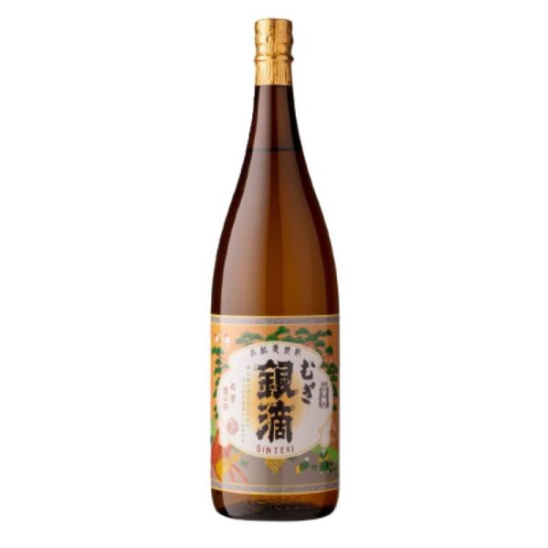 麦焼酎 王手門酒造 むぎ銀滴 25度 瓶 1800ml 1.8L むぎ焼酎