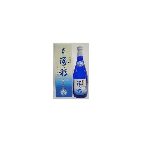 泡盛 比嘉酒造 海の彩 30度 ブルー瓶 カートン入 720ml