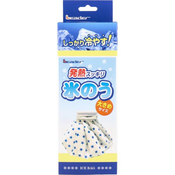 リーダー 発熱スッキリ 氷のう 大きめサイズ 1個入 リーダー 発熱スッキリ 氷のう 氷枕 アイスバッグ 冷却 水もれしにくい クールダウン