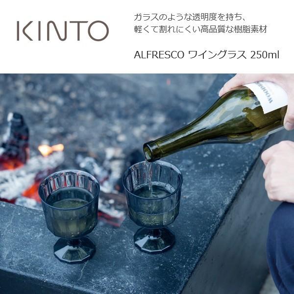 ワイングラス 樹脂 クリア スモーク モダン シンプル おしゃれ Kinto Alfresco ワイングラス 250ml 000 104 Coco Miel 通販 Yahoo ショッピング