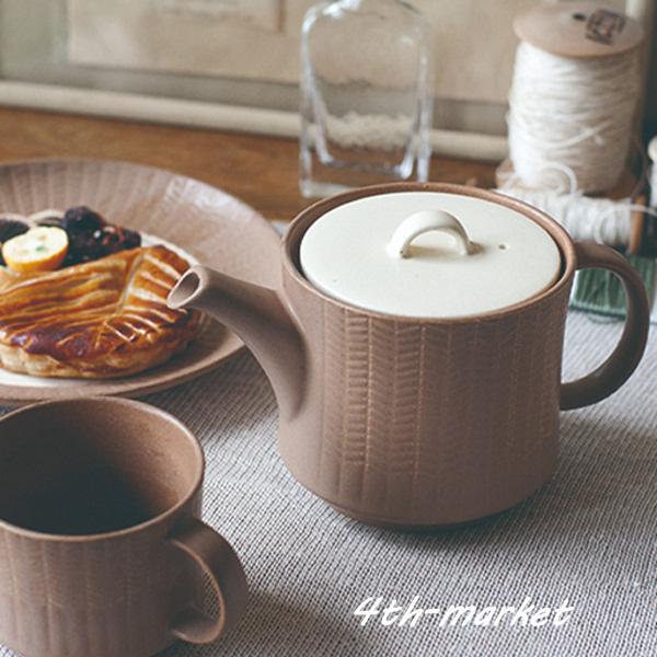 ポット 急須 萬古焼 カフェ風 洋風 モダン おしゃれ クリーム グリーン 茶色 4th Market ガレット デ ロワ ポット 500cc 000 226 Coco Miel 通販 Yahoo ショッピング