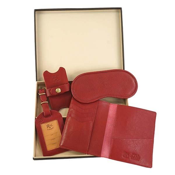 イルビゾンテ アイマスク Il Bisonte K0287 245 Rosso P Cowhide