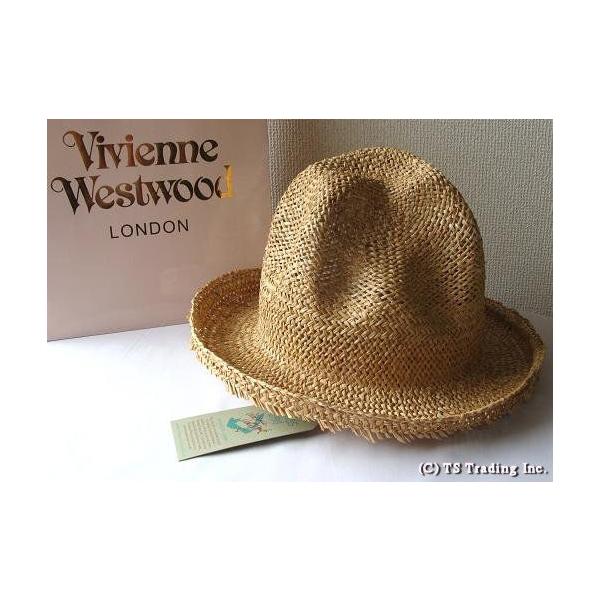 ヴィヴィアンウエストウッドワールズエンドVivienne Westwood Straw Mountain hat限定 麦わら・マウンテン ハット  (NAT)