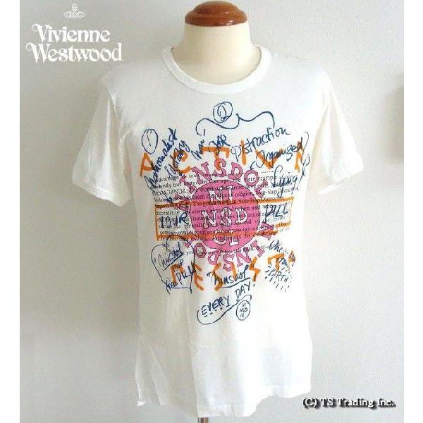 【未使用】vivienne westwood Tシャツ Worlds end 3G01002Q-J006E-