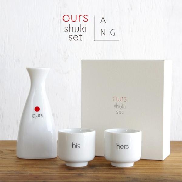 ANGLE アワーズ 酒器セット Ours Shuki Set Ours/His/Hers 徳利 お猪口 カップル 夫婦