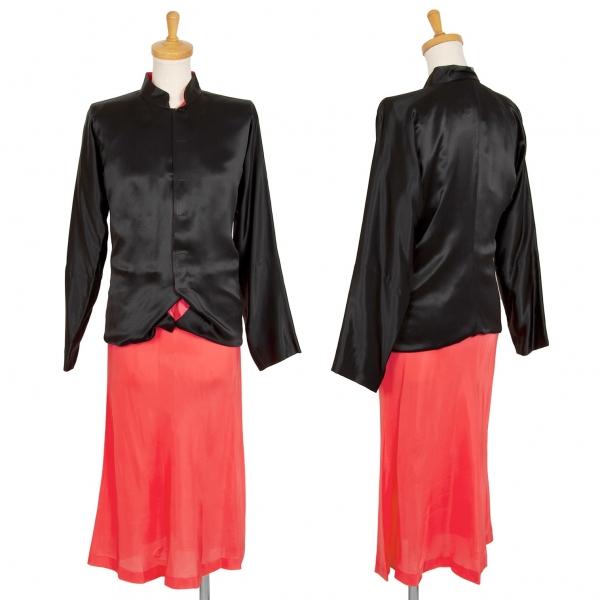 COMME des GARCONS コムデギャルソン ワンピース サテン COMME des GARCONS / サテンワンピース M 黒 T-24-09-25-007-op-IN-ZH