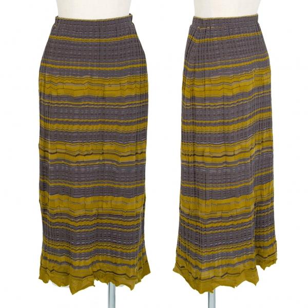 ヨーガンレール コットンニットスカート ヨーガンレール ヨーガンレールJURGEN LEHL 裾ジグザグボーダー