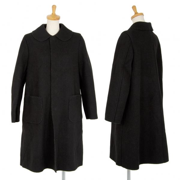 コムデギャルソンレディースウールコート黒