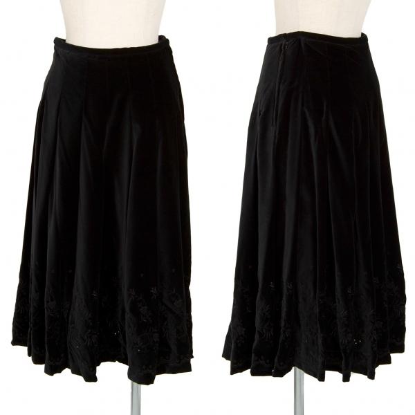 COMME des GARCONS（コムデギャルソン） 裾エンブロイダリーベロア