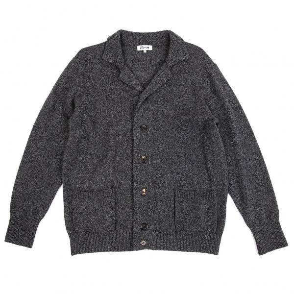 PAPAS（パパス） パパスプラスPapas+ ウール襟リブニットジャケット