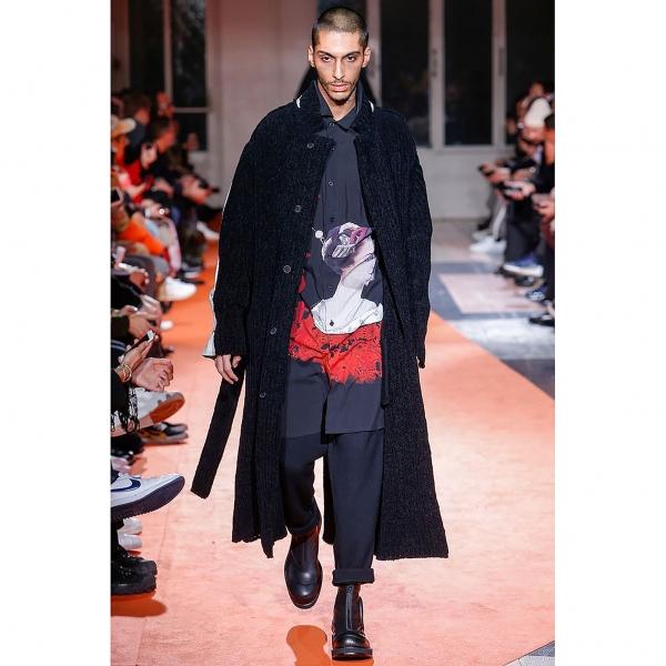 ヨウジヤマモト プールオムYohji Yamamoto POUR HOMME ウール混バイ