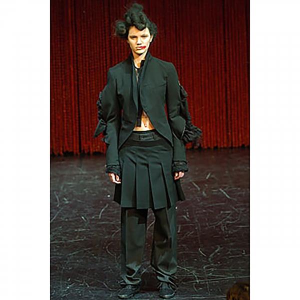 コムデギャルソンCOMME des GARCONS スカートドッキングストライプ  