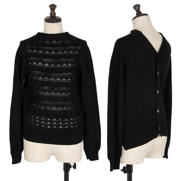 COMME des GARCONS コムデギャルソンCOMME かぎ編みニット切替 COMME des GARCONS コムデギャルソンCOMME かぎ編みニット切替
