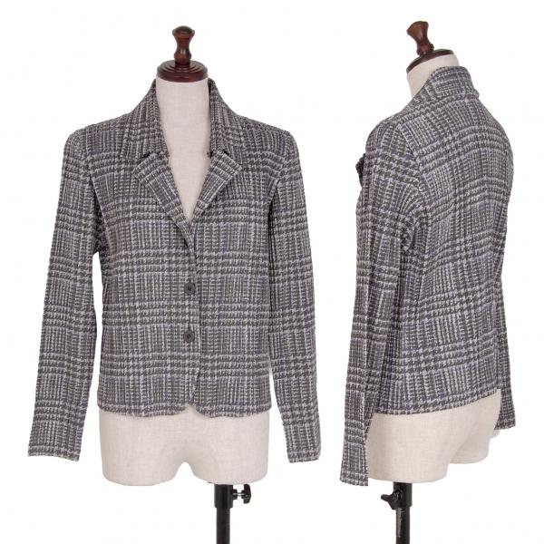 プリーツプリーズPLEATS PLEASE グレンチェック転写プリントプリーツ