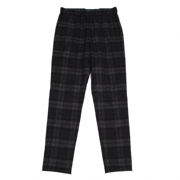 セオリーTheory ストレッチウールチェックパンツ チャコールP 