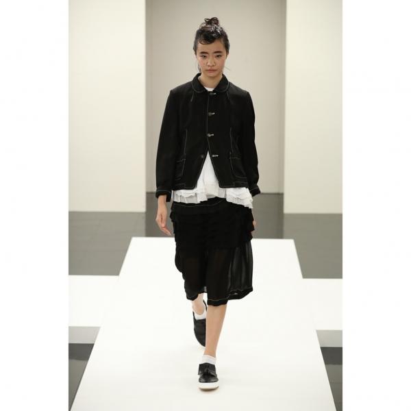 トリココムデギャルソンtricot COMME des GARCONS ポリシフォンフリル  