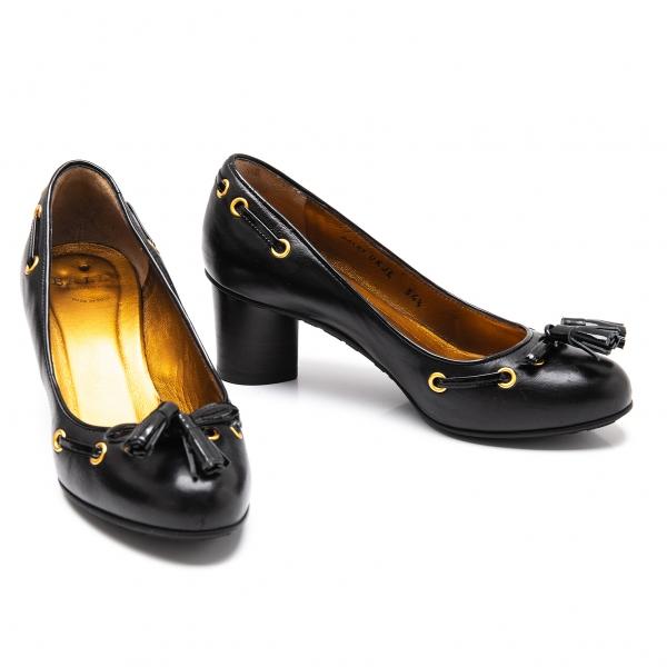 Bally（バリー） タッセルヒールパンプス 黒34 1/2(22位) 【レディース