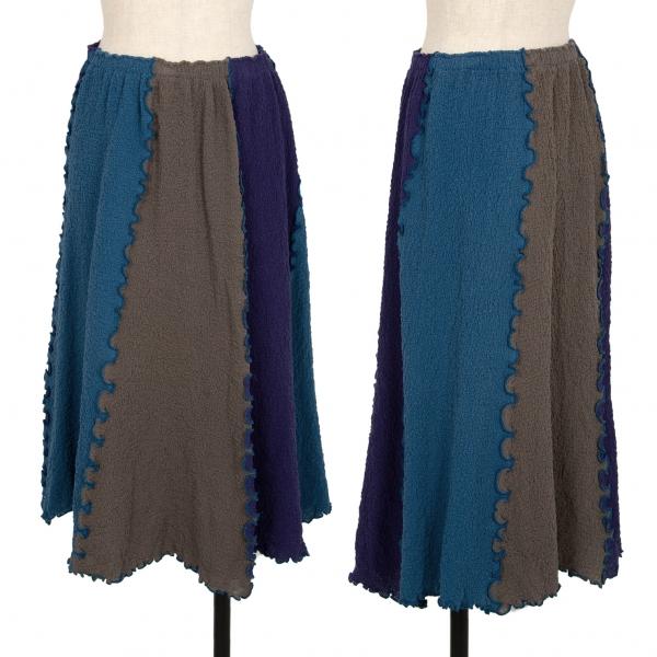 イッセイミヤケ ミーISSEY MIYAKE me トリカラー切替カリフラワー  