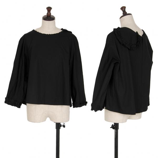 コムデギャルソンCOMME des GARCONS ギャザーフリル装飾アシンメトリー 