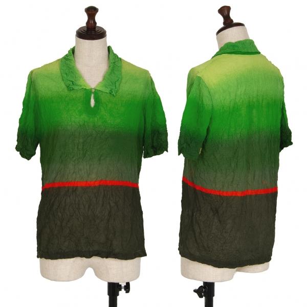 配送 イッセイミヤケISSEY MIYAKEシワプリーツグラデーション