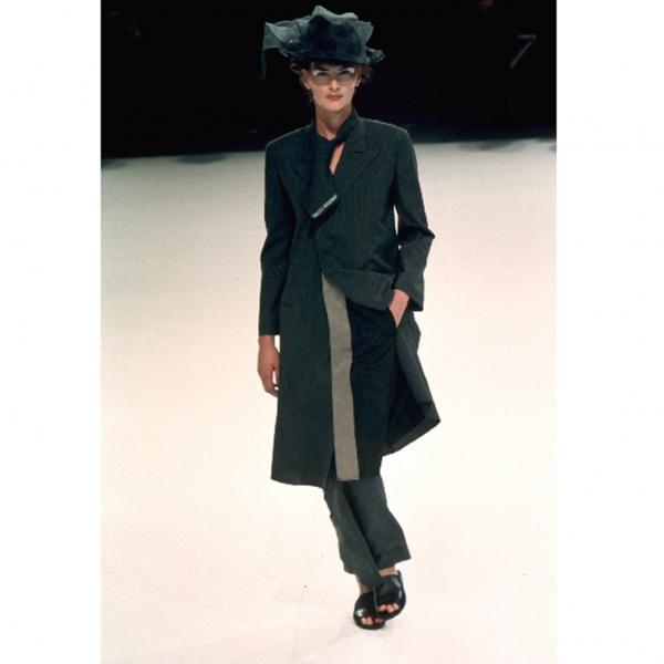 ヨウジヤマモト ファムYohji Yamamoto FEMME メッシュ重ね装飾リネン