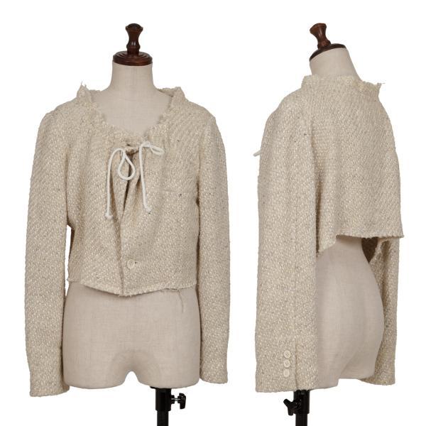 COMME des GARCONS コムデギャルソンCOMME ウールシルクラメ糸ショート 