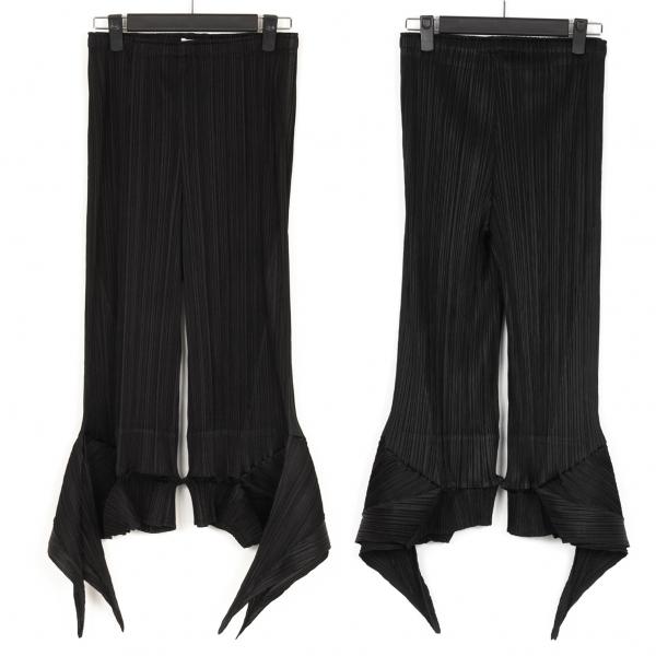 プリーツプリーズPLEATS PLEASE 裾ノットデザインプリーツクロップド  