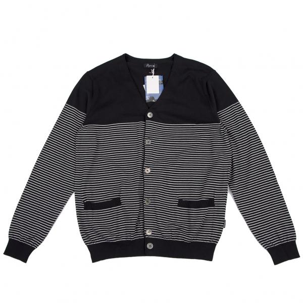 Papas ニットカーディガン ネイビー系