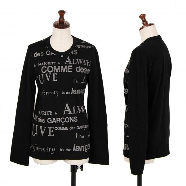 COMME des GARCONS コムデギャルソンCOMME グリッターレタリング 