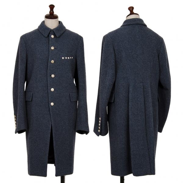 コムコム コムデギャルソンCOMME des GARCONS ウールナイロンメタル 