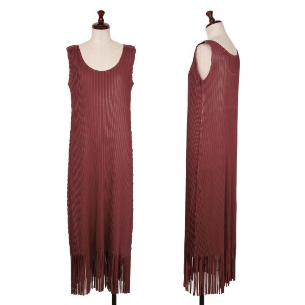 PLEATS PLEASE（プリーツ プリーズ） フリンジノースリーブワンピース