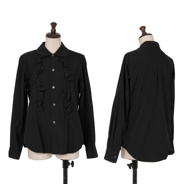 COMME des GARÇONS コムコム　フリルシャツ S COMME des GARCONS ギャルソンコムコム フリルシャツ黒