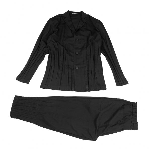 イッセイミヤケ メンISSEY MIYAKE MEN ポリ消しプリーツセットアップ 