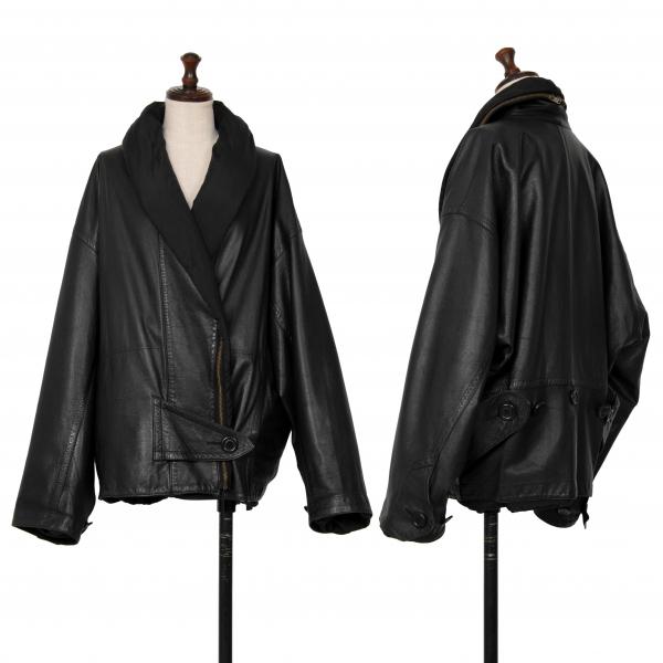 ISSEY MIYAKE（イッセイミヤケ） ライナー脱着ラムレザーボンバー