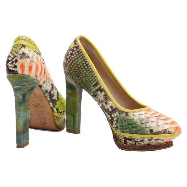 ⭐︎未使用⭐︎ジャンポールゴルチェ　パイソン柄ヒールパンプス ⭐︎未使用⭐︎ジャンポールゴルチェ パイソン柄ヒールパンプス