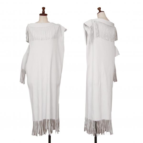 イッセイミヤケ ミー FINE KNIT アイボリー チュニック イッセイミヤケ ミー FINE KNIT アイボリー チュニック