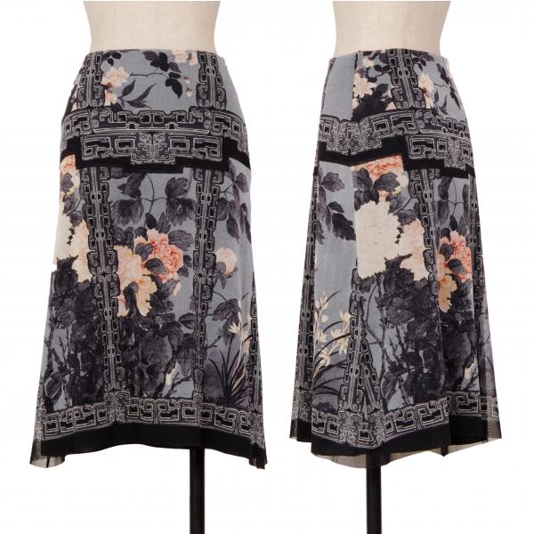 ヴィヴィアンタムVIVIENNETAM フラワーリーフプリントパワーネット  