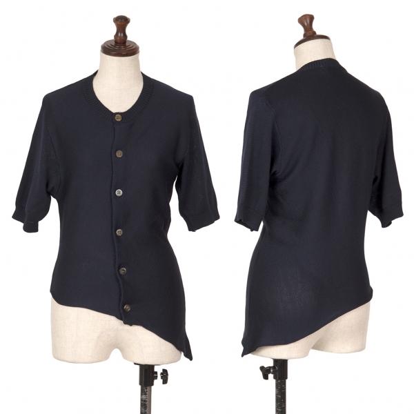 COMME des GARCONS コムデギャルソンCOMME 裾斜行半袖ニット