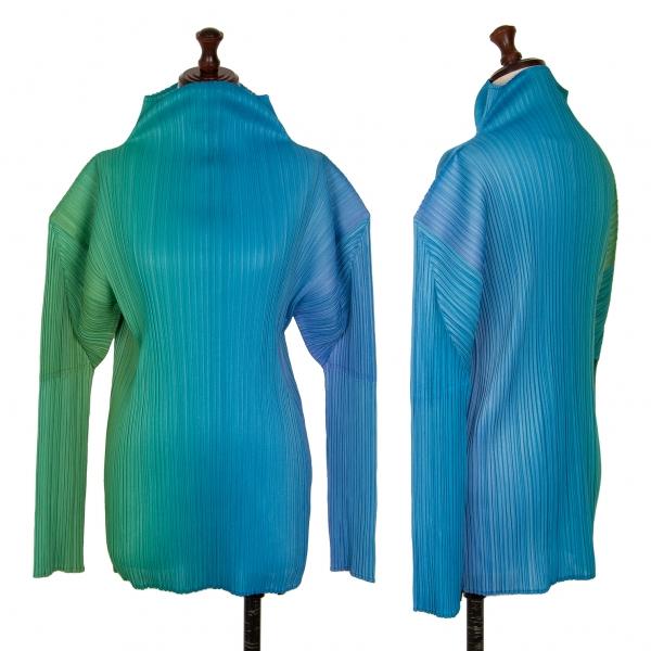 プリーツプリーズ グラデーションハイネック プリーツプリーズ グラデーションハイネック