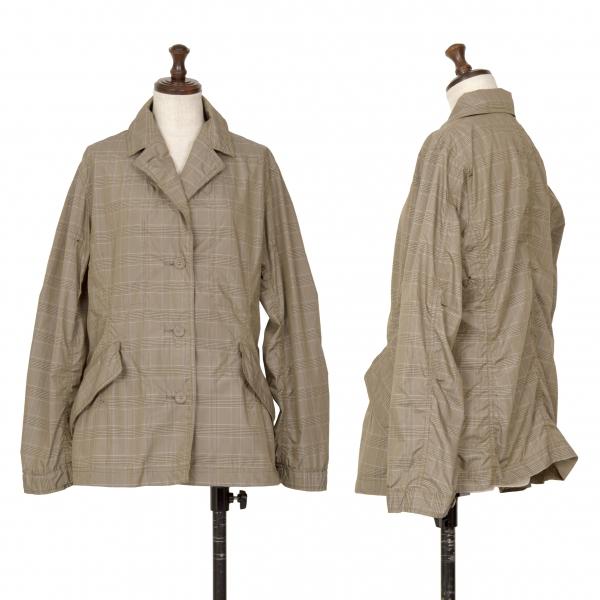 イッセイミヤケ ハートISSEY MIYAKE HaaT ポリグレンチェックパッカ 