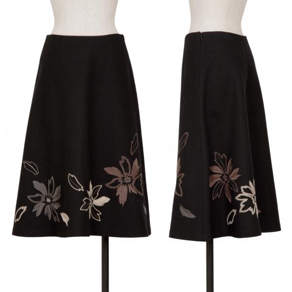 美品】Sybilla シビラ チュニックブラウス 膝丈 刺繍 Aライン 黒  