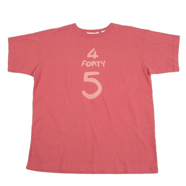 45rpm 45R プリントTシャツ ピンク4 【レディース】 : k-128780 